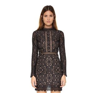 For Love and Lemons Black Lace Dress